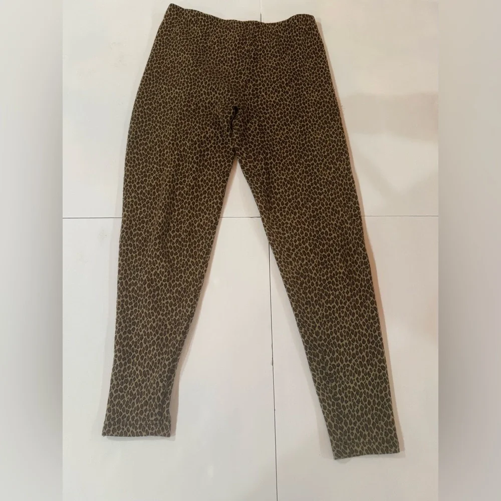 Vintage Blair Leopard Print Stretch‎ Pants Womens Large 80s 90s USA Made
